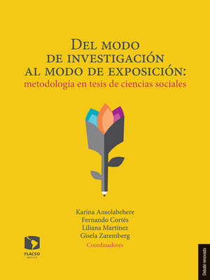 cover image of Del modo de investigación al modo de exposición